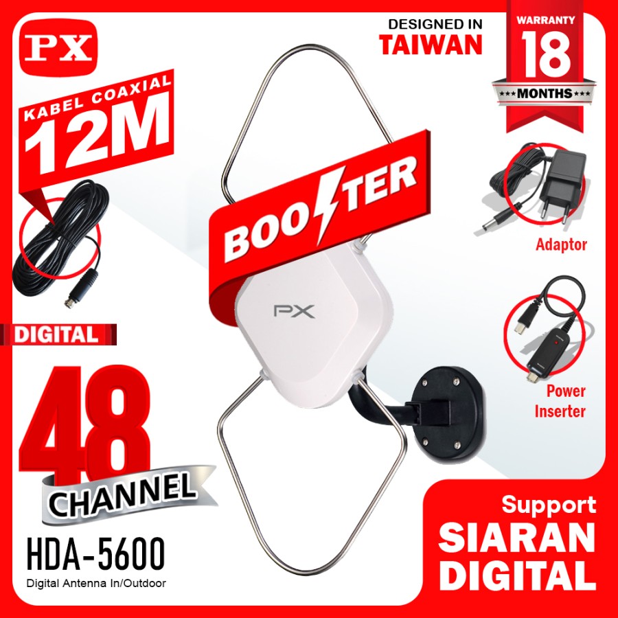 PX - Digital TV Indoor/Outdoor Antena HDA5600