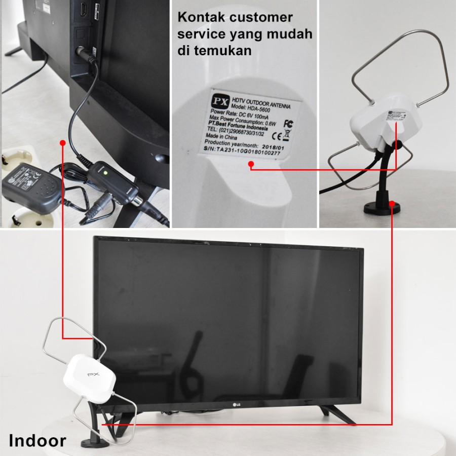 PX - Digital TV Indoor/Outdoor Antena HDA5600